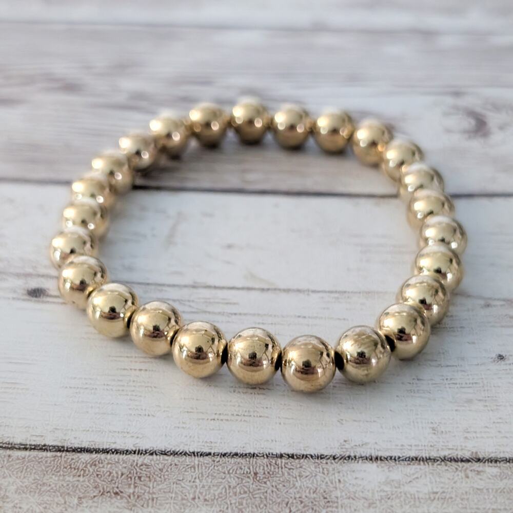 Vintage Stretch Bracelet Gold Tone